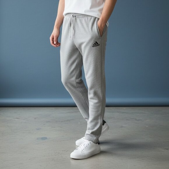 adidas Other - Mens Gray Joggers Adidas Size Large Heather Gray Jersey Light Weight